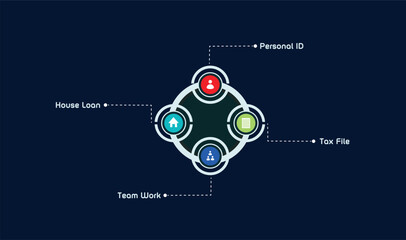 Modern infographic vector design