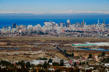 Batumi City Skyline With Black