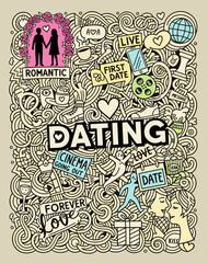 Online dating and relationship concept vector illustration - editable graphic design asset for romance and app projects