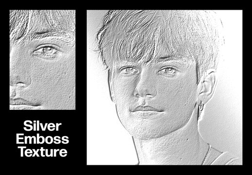 Draw Embossed Sketch Photo Effect