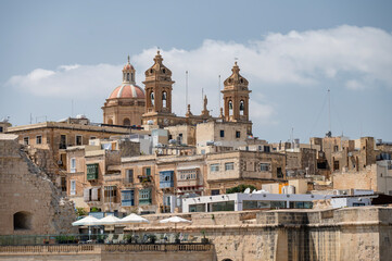 Fototapeta premium Birgu – an old fortified town on the southern side of the Grand Harbour. Malta.