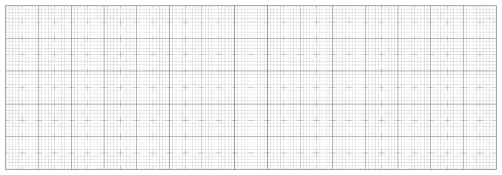 Blueprint mm grid. Metric graph paper bg. White blank millimeter horizontal sheet for technical drawing, engineering sketch, architectural design. Tech simple linear pattern. Vector illustration