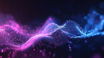 Abstract Digital EQ Music Equalizer. Sound Wave Design Element. Speaking Sound Wave. Artificial Intelligence AI Assistant Voice Visualization.