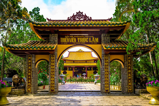 Door of Truc Lam Zen Monastery