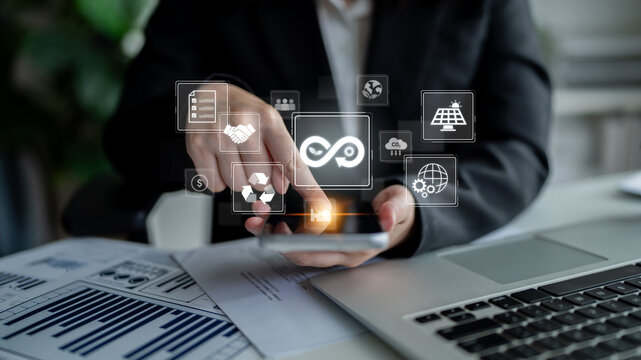 Circular economy supports sustainable development. Circular economy reduces waste, circular economy promotes reuse, circular economy boosts efficiency, and drives innovation. Latch