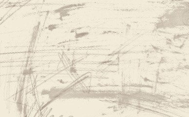 Aged newspaper halftone abstract dotted background and texture