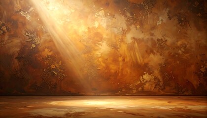 Dramatic Light on Textured Wall - A Study in Contrast and Texture.