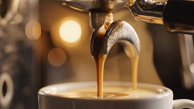 Bottomless Portafilter Espresso Extraction Syrup Stream Tiger Crema Macro