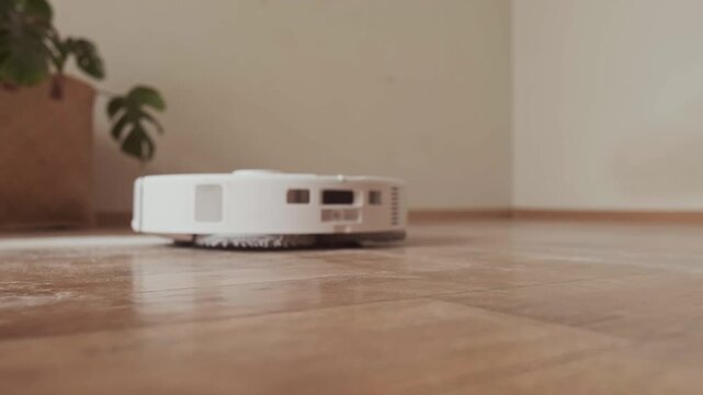 Robot vacuum saves time and effort for homeowners making daily cleaning easy fast and convenient without any hassle