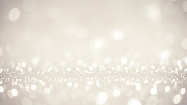 Shimmering, light-colored background featuring a textured, glittery surface and soft, bokeh effect