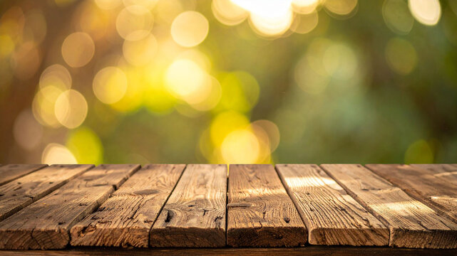 empty wooden table background 