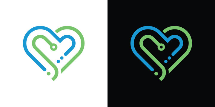 love  logo healthcare and medical design vector illustration