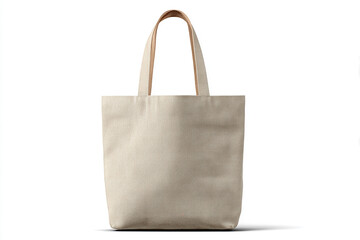 Blank tote bag mockup hanging on hook in store environment for product and logo presentation design