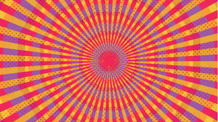 太陽　スクリーントーン　模様　背景