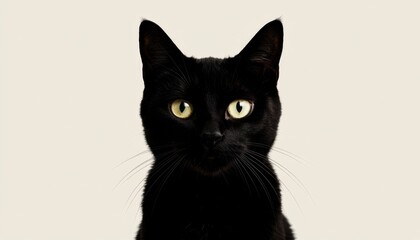 Fototapeta premium Black Cat Portrait