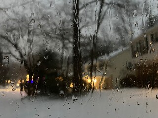 rain on the window