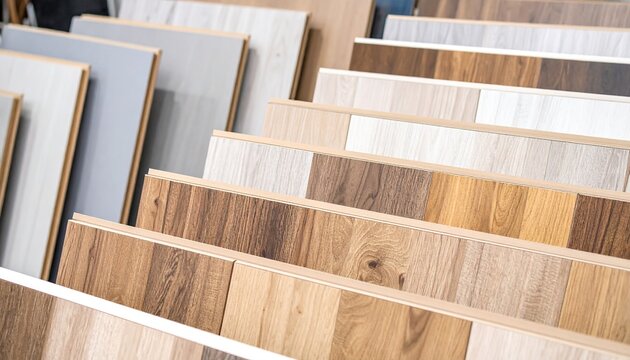 Sample flooring display for home improvement