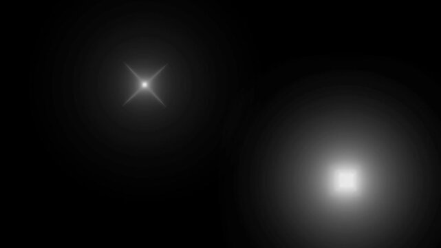 Paparazzi camera flashes. Moving banner with blinking flashlights and flashing lens flares on dark alpha channel background. Realistic graphic animated footage