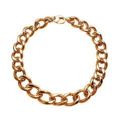 Obraz premium Elegant gold chain bracelet, perfect for luxury jewelry advertising or high-end fashion editorial use