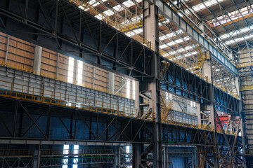 Large scale steel mill rolling workshop