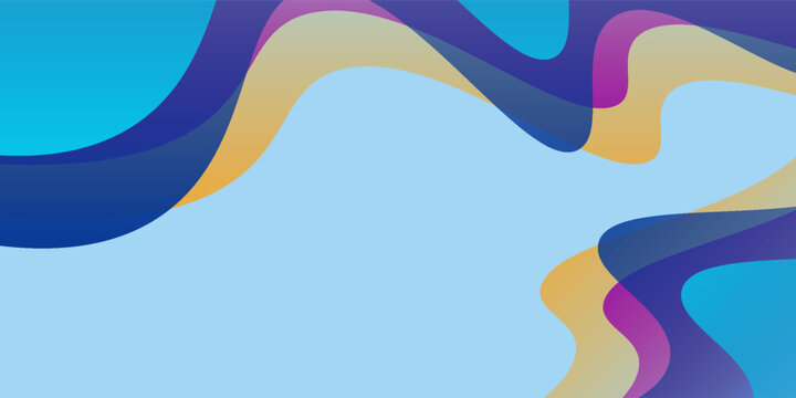 gradient wave blue orange purple colorful abstract geometri design background simple old modern concept texture vector
