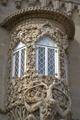 Gothic art around a window