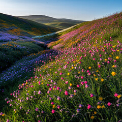 Obraz premium field of wildflowers