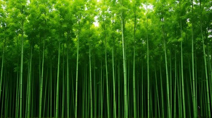 Fototapeta premium dense and fertile bamboo forest