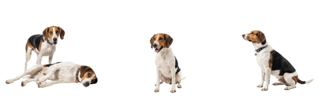 English Foxhound dog isolated on white background, Foxhound, English Foxhound Breed, エングリッシュ・フォックスハウンド, Fox Hound Dog, English Fox Hound, Foxhound Working Dog