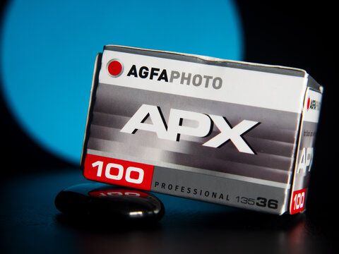 AGFA APX 100 Professional 135 Film Case on Display