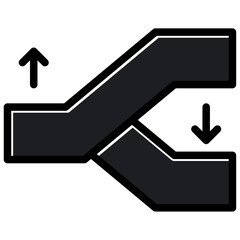 escalator up and down icon
