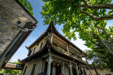 A pavilion inside the temple on Xihu lake, West lake, Hangzhou, China