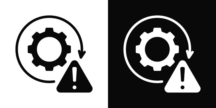 Troubleshooting Icon White And Black Background Style