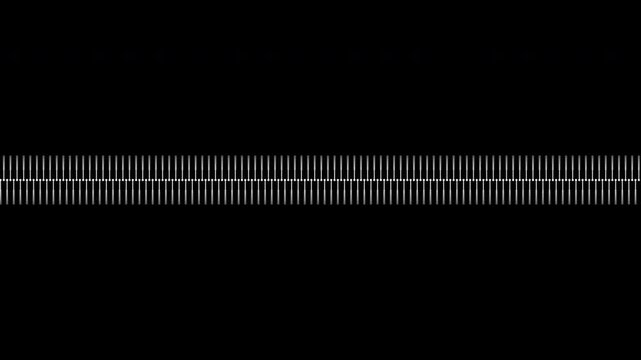 Horizontal pulsing Symmetrical Pin Graph digital amplitude signal Overlay