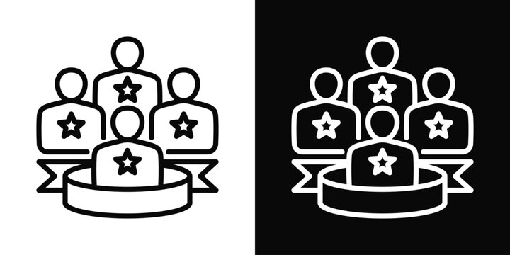 Clubs Icon White And Black Background Style