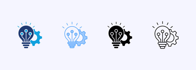 Innovation Icon Set Multiple Style Collection