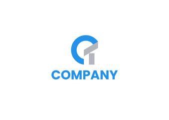 Abstract G and I logo concept representing innovation and connection