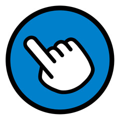 指さし　チェック　アイコン　タッチ　注目