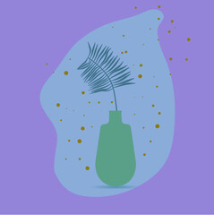 Palmera con jarr&oacute;n