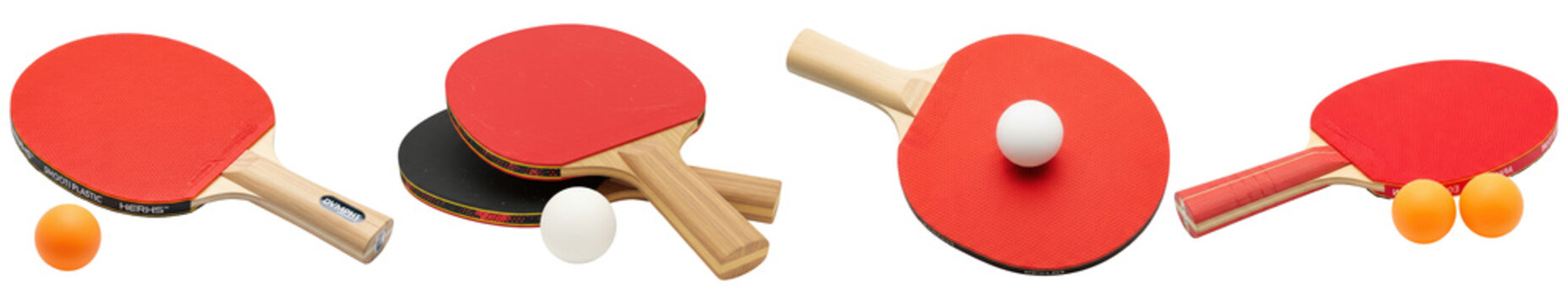 detailed photograph featuring ping pong paddles and balls, capturing the essence of table tennis sports and recreation.