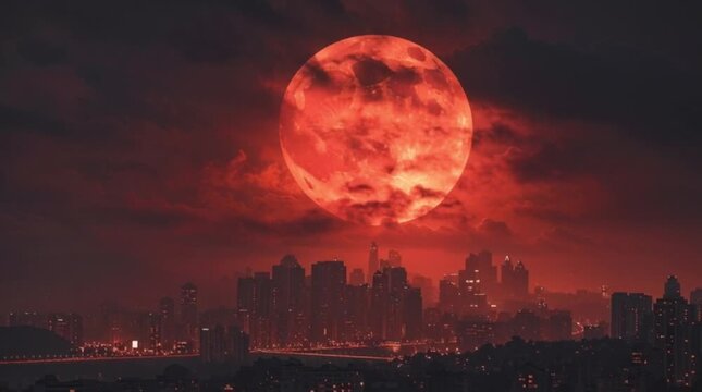 Red Moon Apocalypse Scene