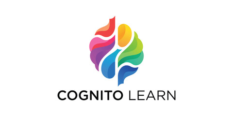 brain, creative mind, colourfull,  learning and design icons, logos.