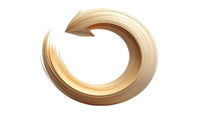 Gold Circular Refresh Icon.