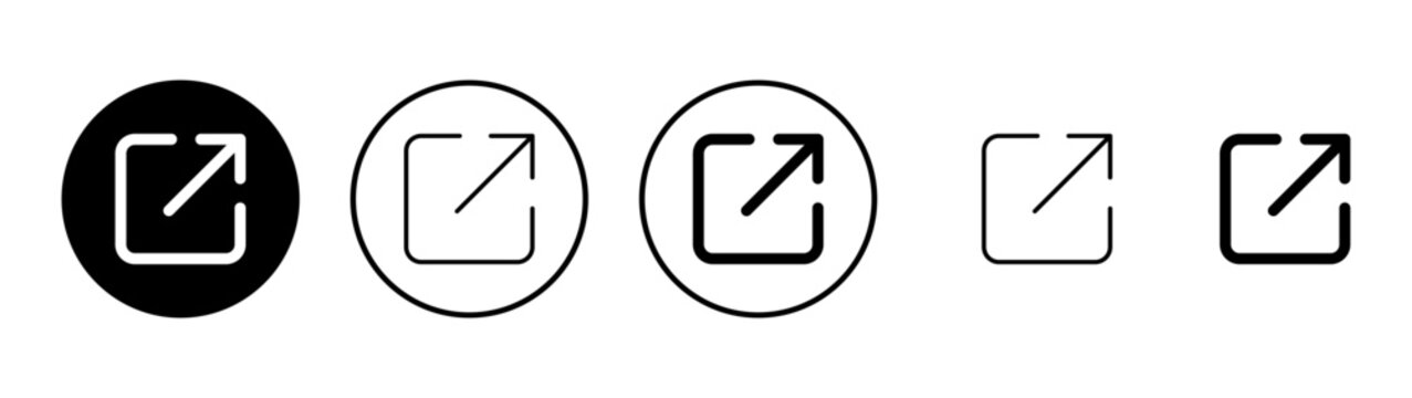 External link icon vector. link sign and symbol. hyperlink symbol