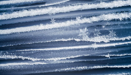 Layered Snow and Ice Macro with Natural Stratification &mdash; Frozen Texture