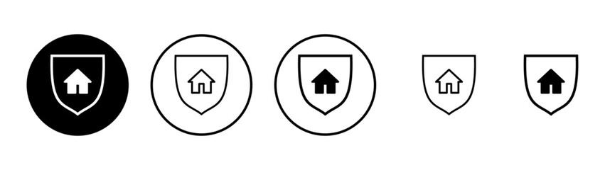 Obraz premium house insurance icon vector. house protection sign and symbol
