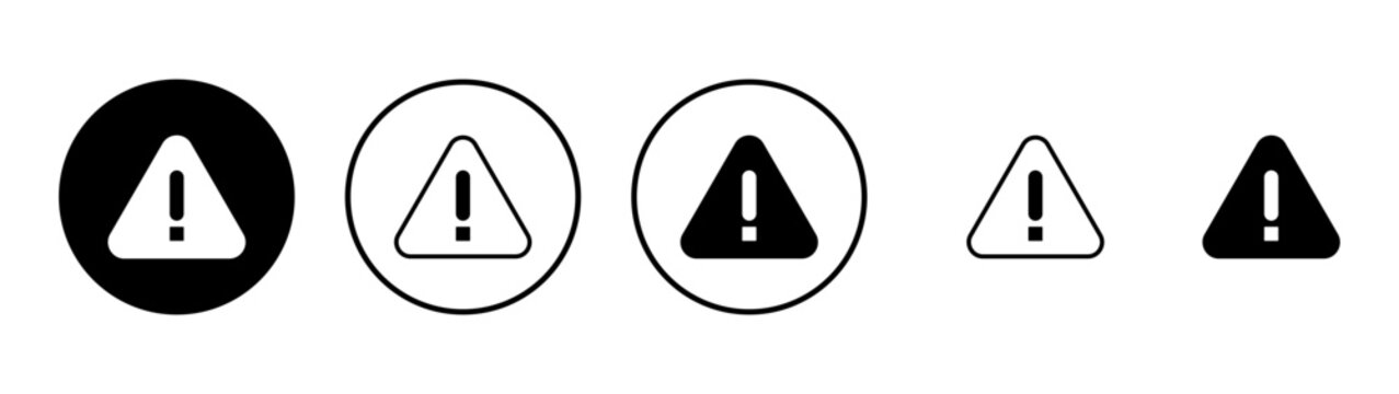 Exclamation danger icon vector. attention sign and symbol. attention sign