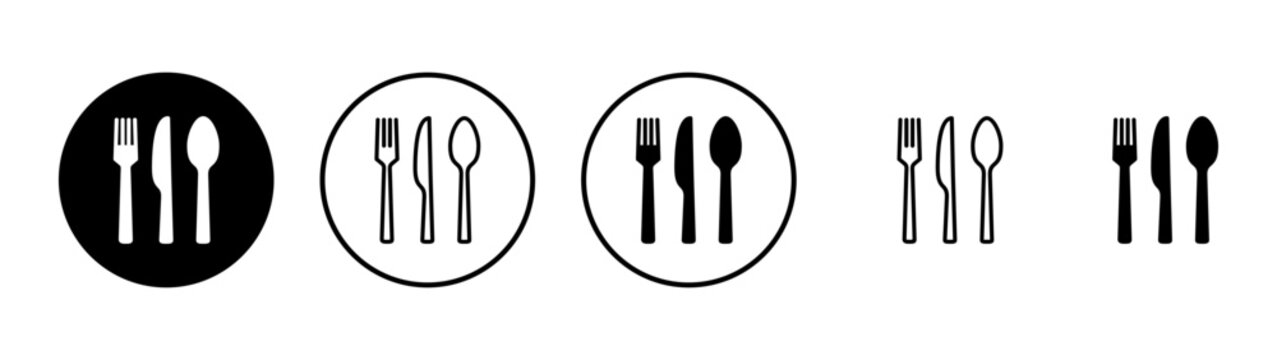 spoon and fork icon vector. spoon, fork and knife icon vector. restaurant sign and symbol