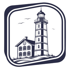 3D navy blue rounded square with inflated borders and a smooth tactile cushion like appearance in a vector style