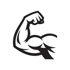 Strong Arm Bicep Silhouette